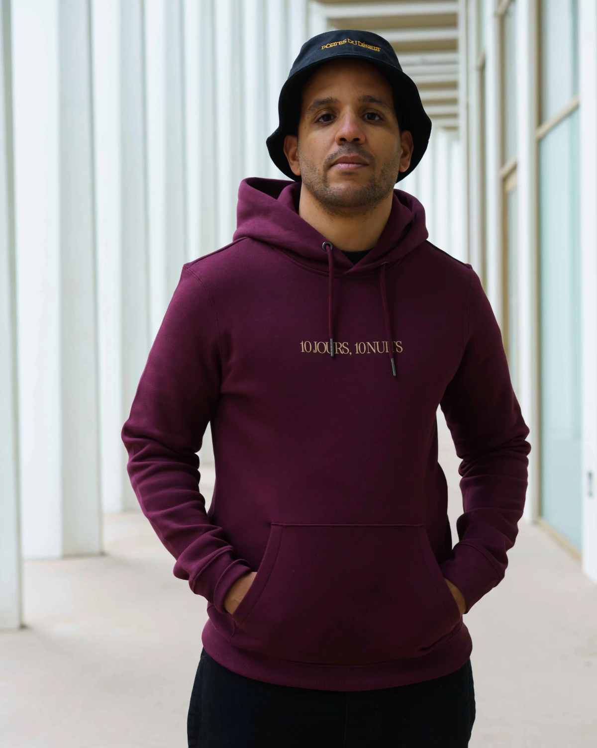 Hoodie Bordeaux "10 jours, 10 nuits" ⚡️ PRECOMMANDE