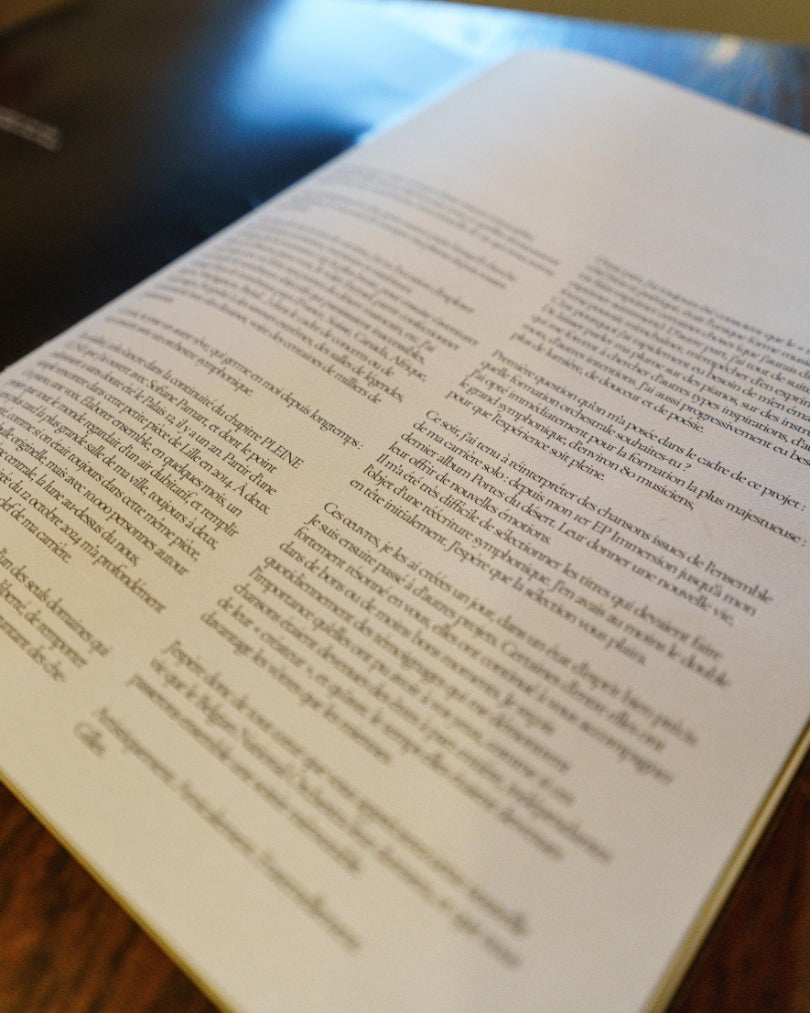 Livret Bozar  "Textes & Intentions" ✨