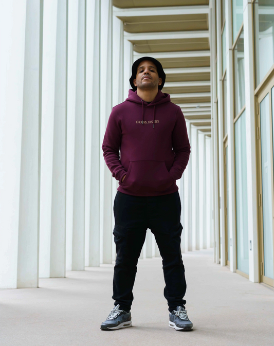 Hoodie Bordeaux "10 jours, 10 nuits"